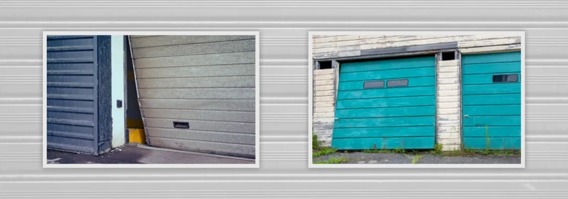 Crooked Aluminum Garage Door Repair in North Port, Florida